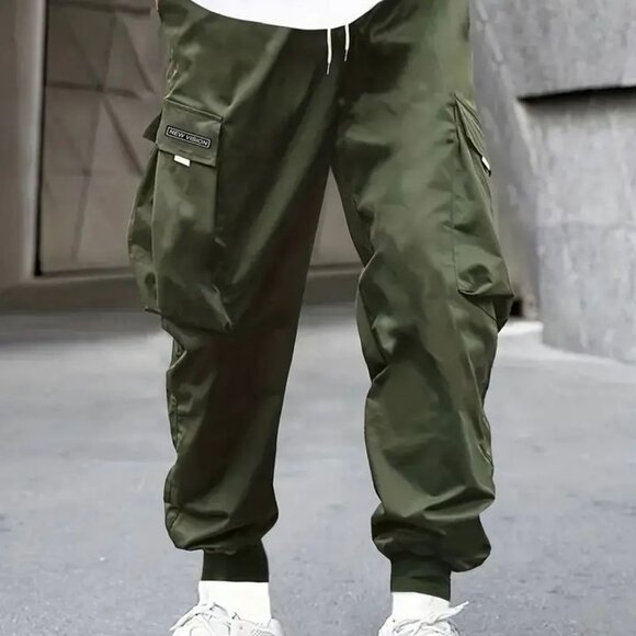 Other - New with tags Mens Fashion Cargo Pants - Drawstring Waist size 2x runs small lik